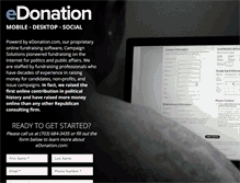 Tablet Screenshot of edonation.com